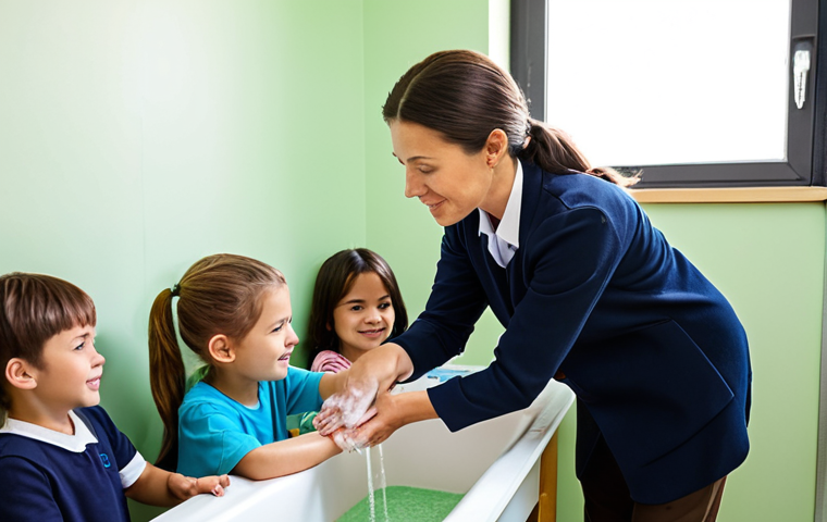 소아 수족구병 초기 증상과 예방 - Soothing a Child with Mouth Sores**

A parent gently feeding a child soft food (e.g., yogurt or puré...